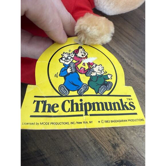 Vintage 12" Alvin Chipmunk Plush with Tags - Picture 5 of 8